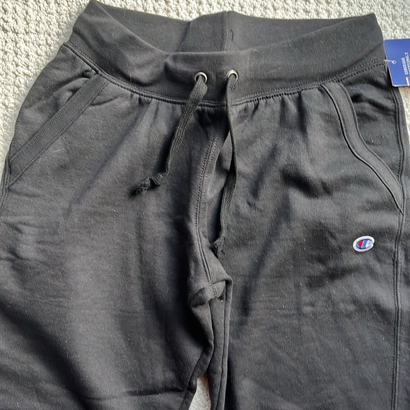 Champion  power blend joggers  Black Sweatpants  elastic drawstring waist Size S - Picture 2 of 16
